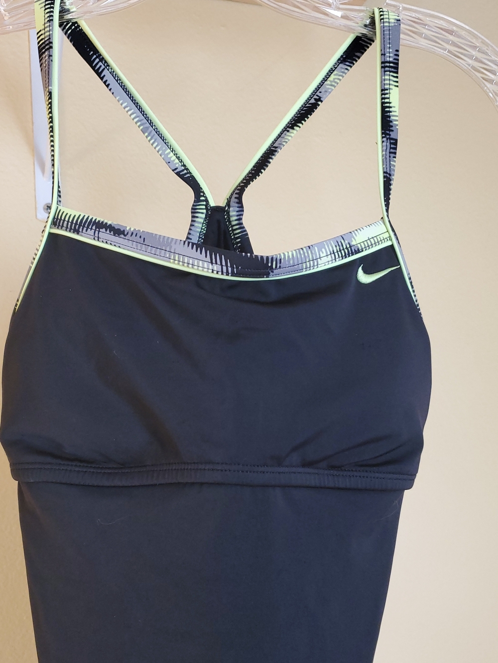 Nike Black With Neon Green Trim Sz XXsm Swimsuit
